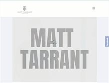 Tablet Screenshot of matt-tarrant.com
